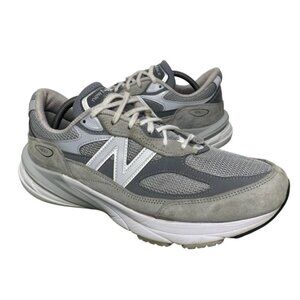 New Balance 990 V6 Mens Gray Athletic Running Shoes Size 10 M990GL6